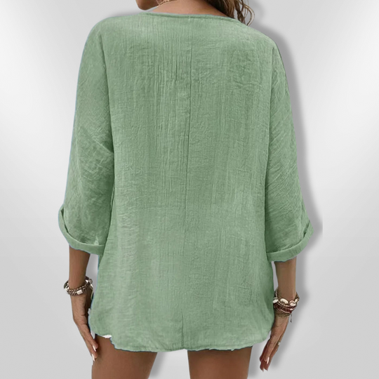 Dames Top Casual V-hals Lichte Stof 6