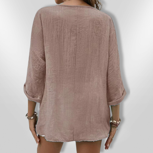 Dames Top Casual V-hals Lichte Stof 7