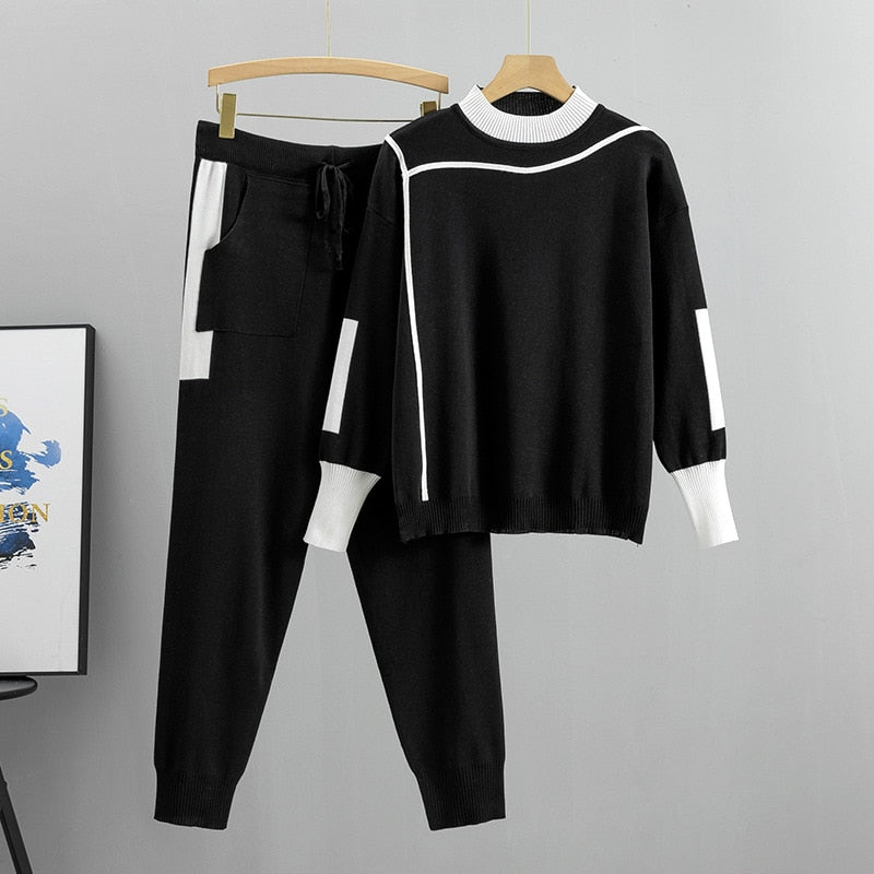 Dames Tracksuit Casual Gebreid Zacht Materiaal 1