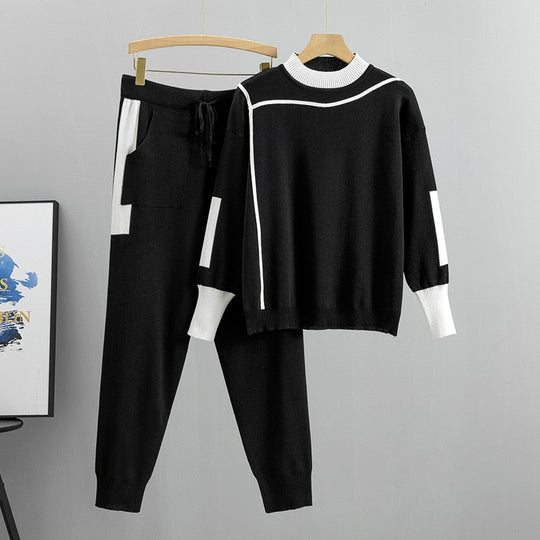 Dames Tracksuit Casual Gebreid Zacht Materiaal 1