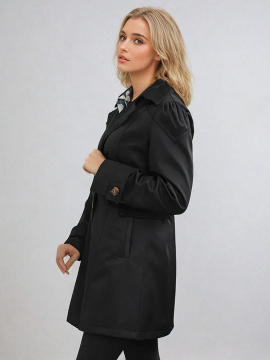 Dames Trenchcoat Getailleerd Voor Een Verfijnde Look 4