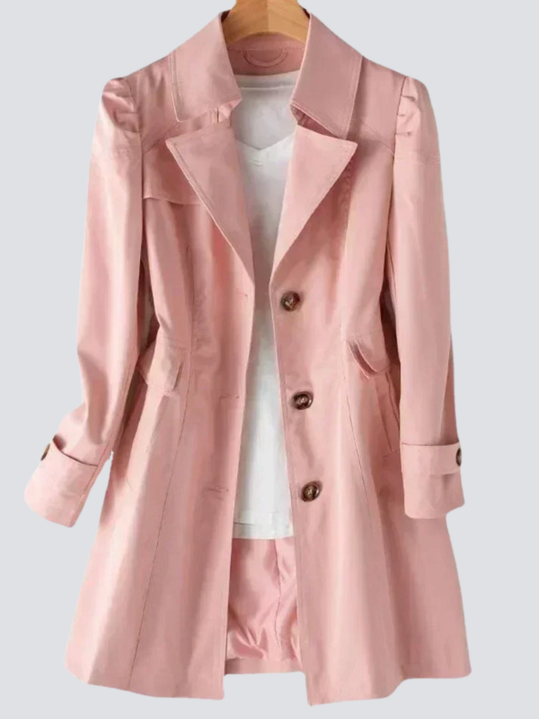 Dames Trenchcoat Getailleerd Voor Een Verfijnde Look 7