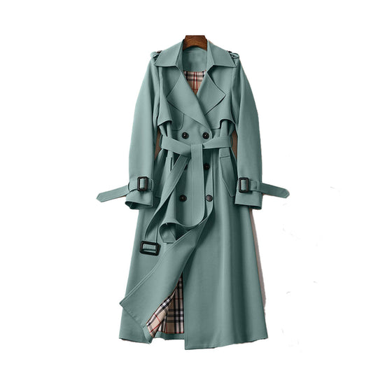 Dames Trenchcoat met Dubbele Knopen 6