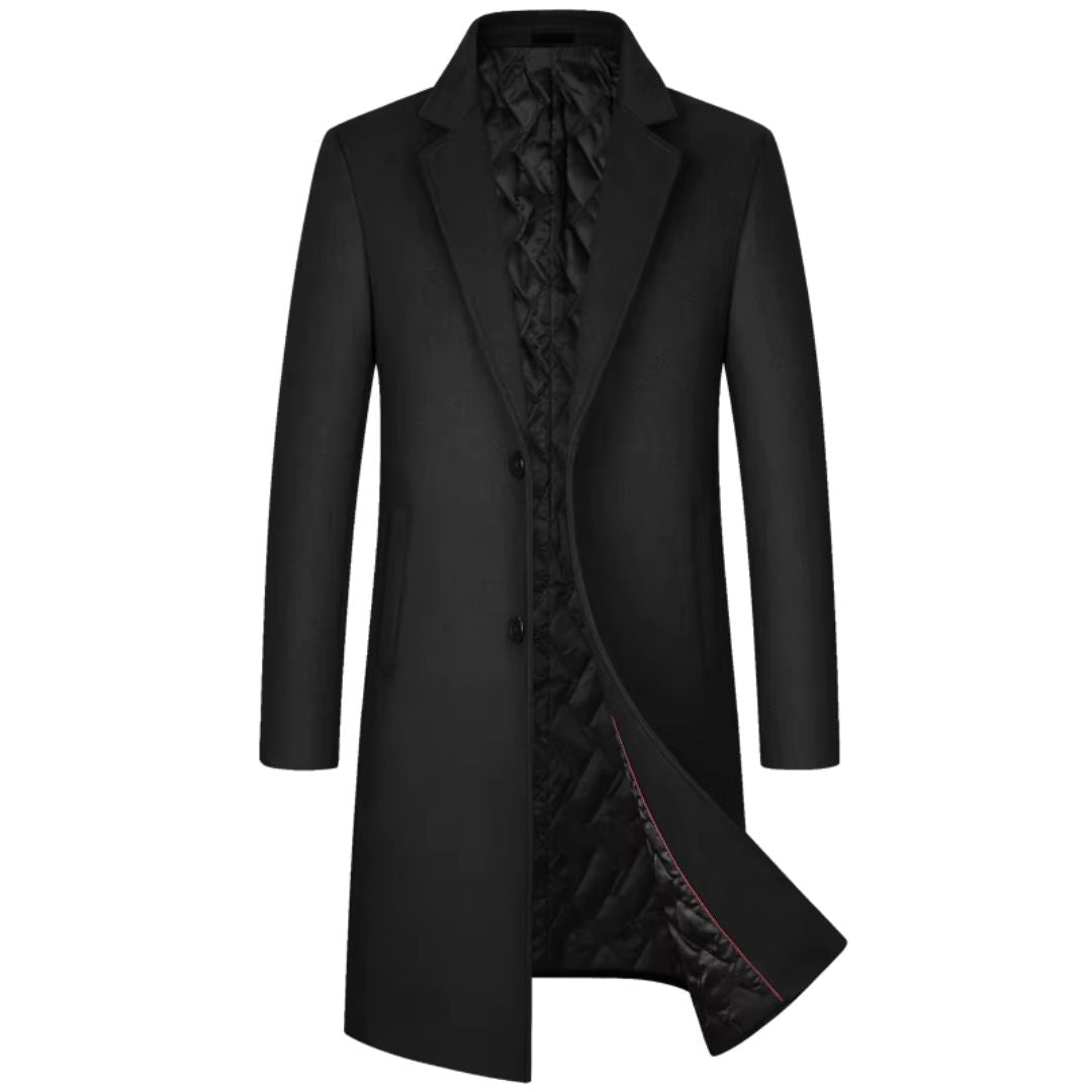 Dames Trenchcoat van Wol met Zijden Katoenen Voering 0