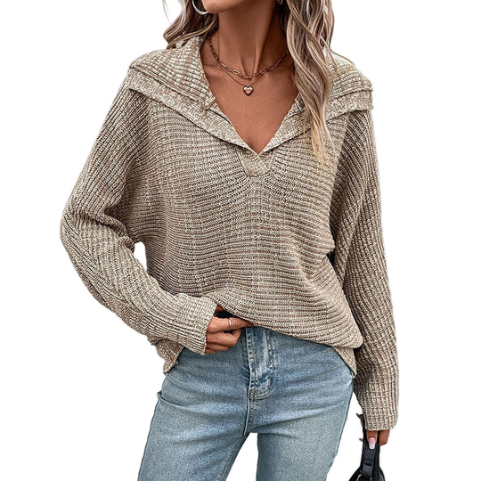 Dames Trui Met Kraag Casual Chic Design 0