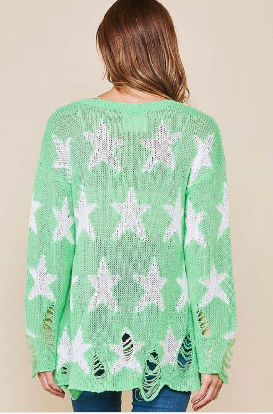 Dames Trui Sterrenprint Lichtgewicht Gebreid 3