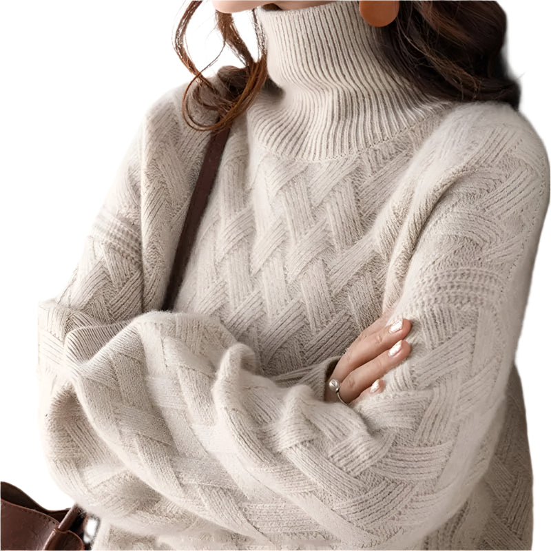 Dames Turtleneck Trui Cashmere Mix voor Comfortabele Casual en Formele Gelegenheden 0