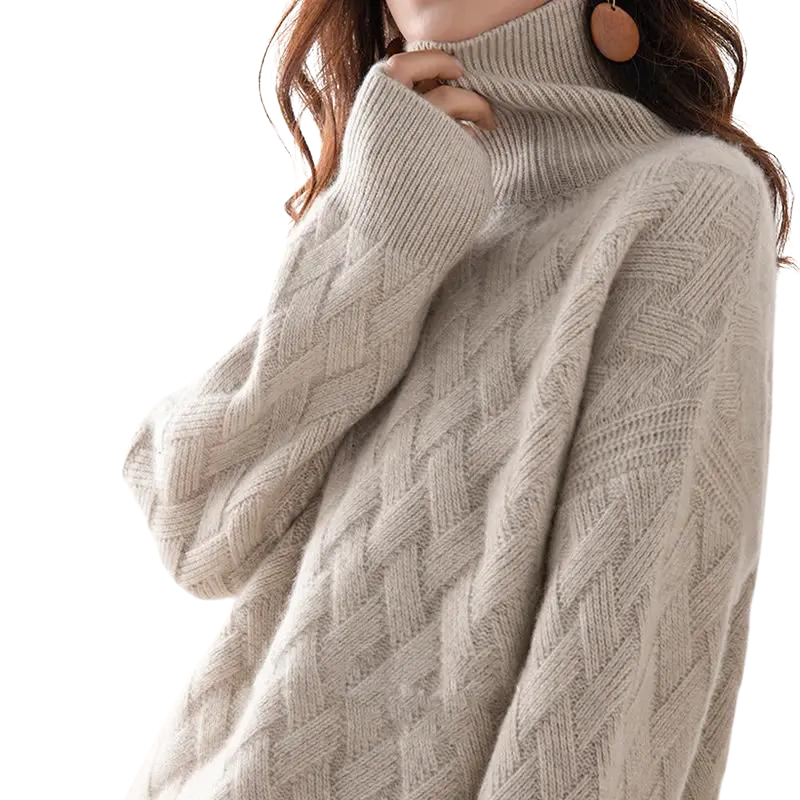 Dames Turtleneck Trui Cashmere Mix voor Comfortabele Casual en Formele Gelegenheden 1