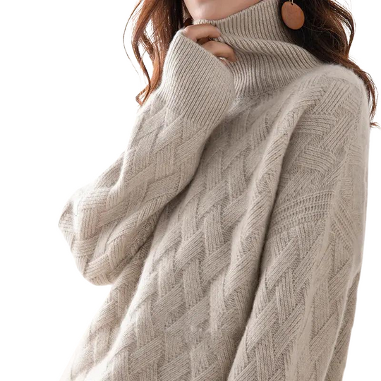 Dames Turtleneck Trui Cashmere Mix voor Comfortabele Casual en Formele Gelegenheden 1