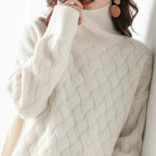 Dames Turtleneck Trui Cashmere Mix voor Comfortabele Casual en Formele Gelegenheden 2