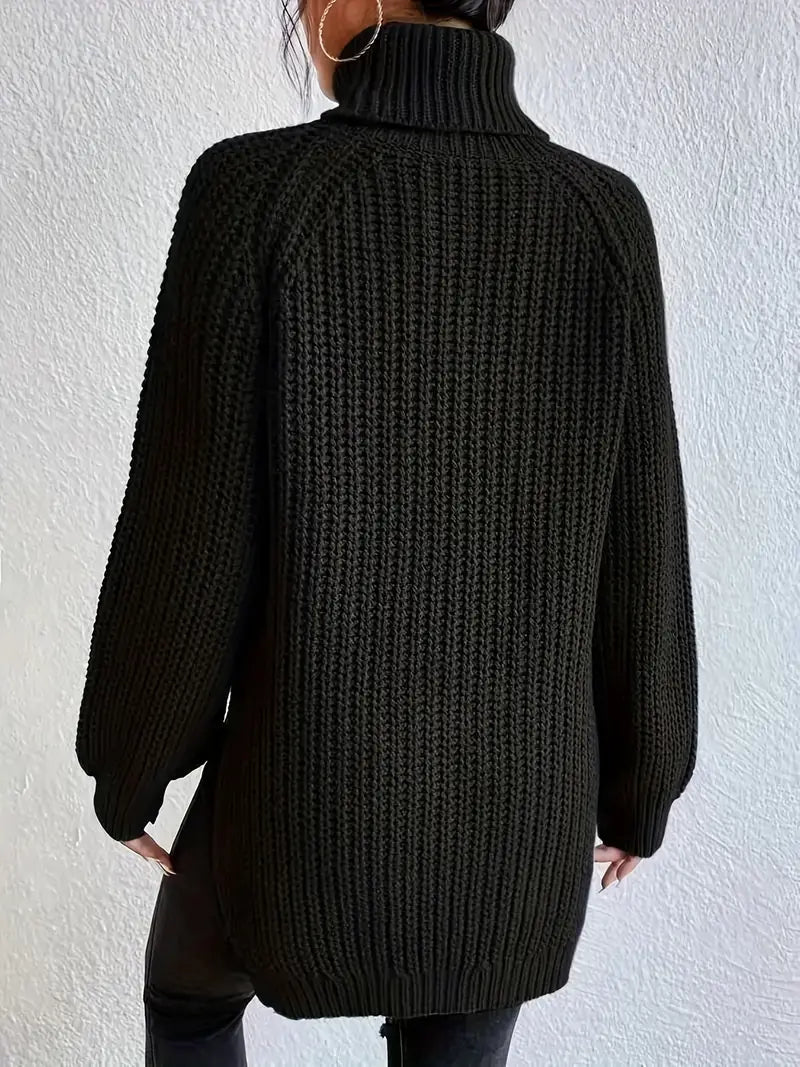 Dames Turtleneck Truien Gebreid Katoen voor Herfst en Winter 3