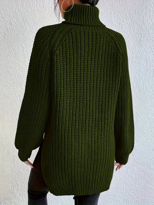 Dames Turtleneck Truien Gebreid Katoen voor Herfst en Winter 5