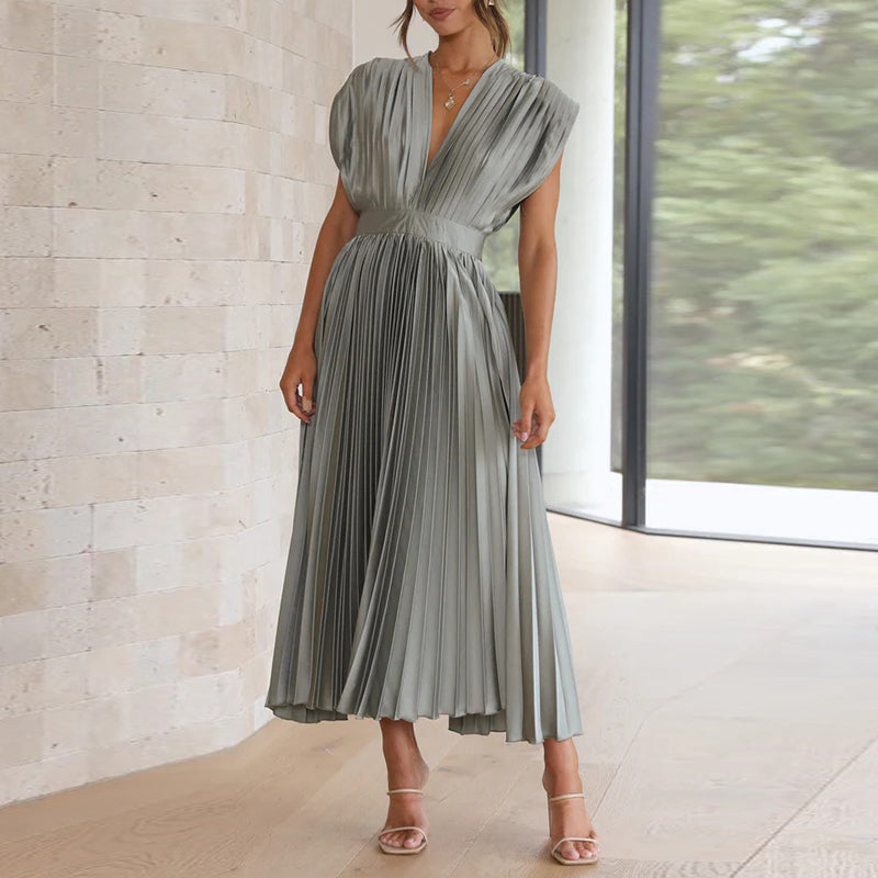 Dames V-Ausschnitt Jurk Modern en Comfortabel 1