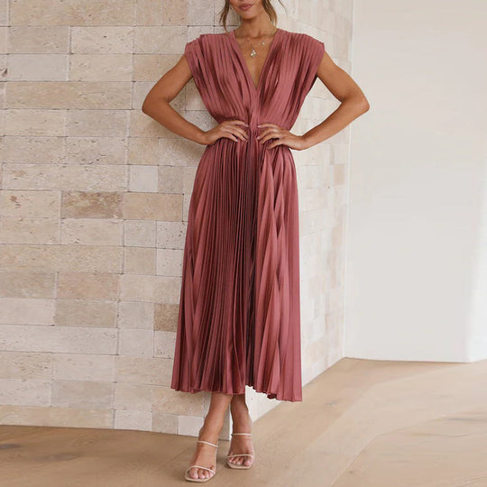 Dames V-Ausschnitt Jurk Modern en Comfortabel 2