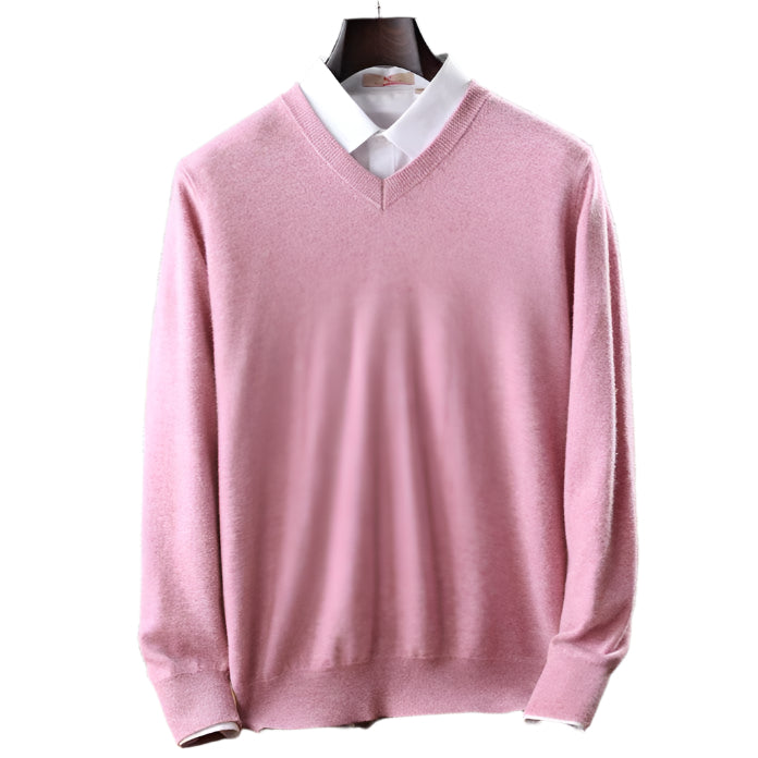 Dames V-hals Trui Kasjmiermix Comfortabel Casual 0