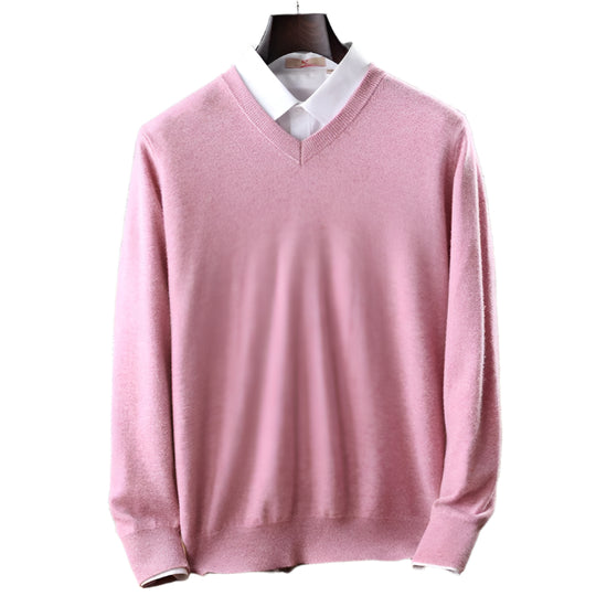 Dames V-hals Trui Kasjmiermix Comfortabel Casual 0