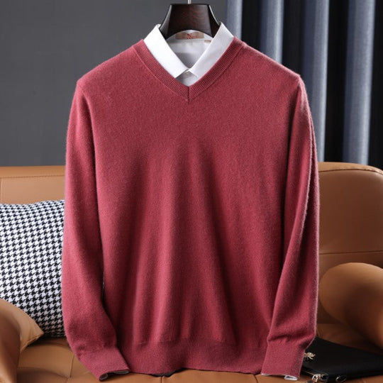 Dames V-hals Trui Kasjmiermix Comfortabel Casual 1