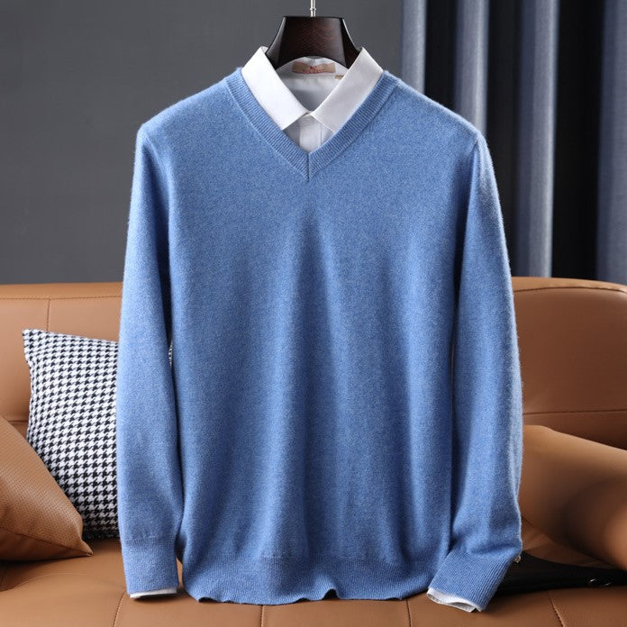Dames V-hals Trui Kasjmiermix Comfortabel Casual 3
