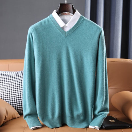 Dames V-hals Trui Kasjmiermix Comfortabel Casual 4