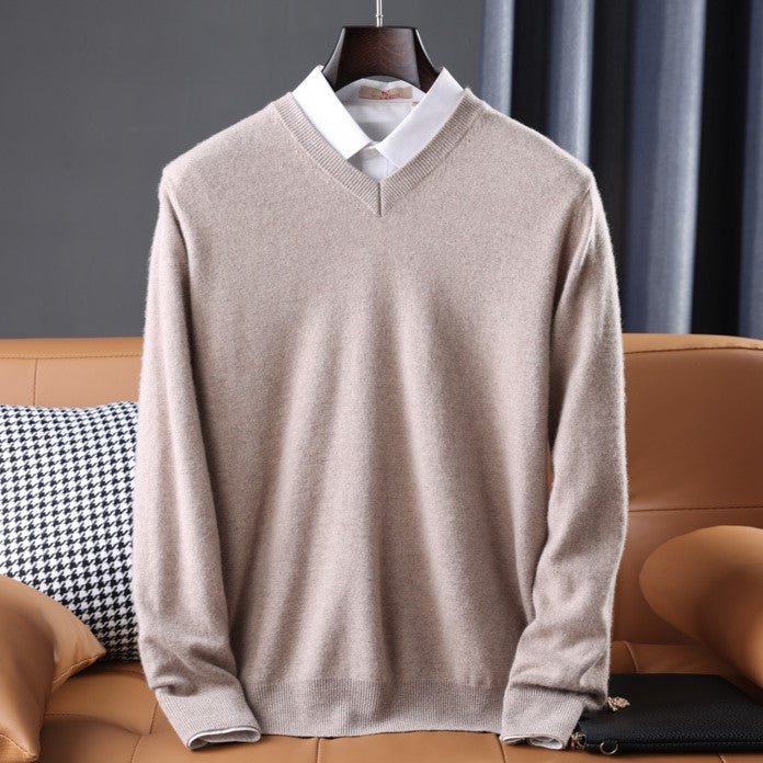 Dames V-hals Trui Kasjmiermix Comfortabel Casual 5