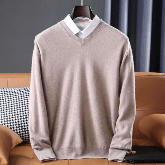 Dames V-hals Trui Kasjmiermix Comfortabel Casual 5
