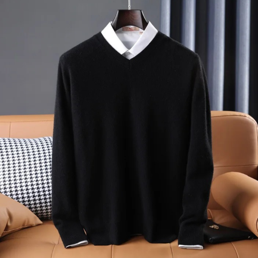 Dames V-hals Trui Kasjmiermix Comfortabel Casual 6