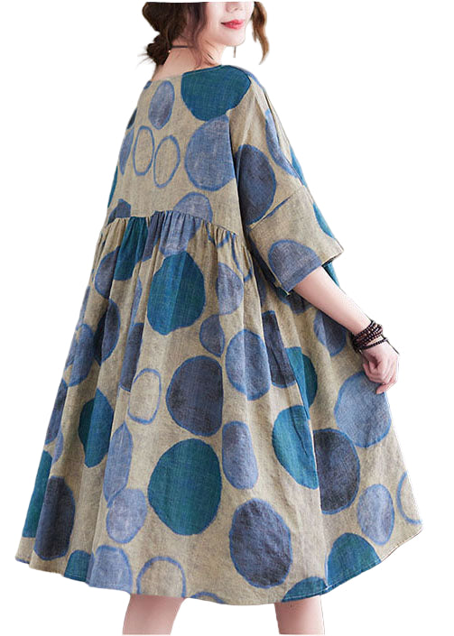 Dames Vakantiejurk Met Korte Mouwen 0