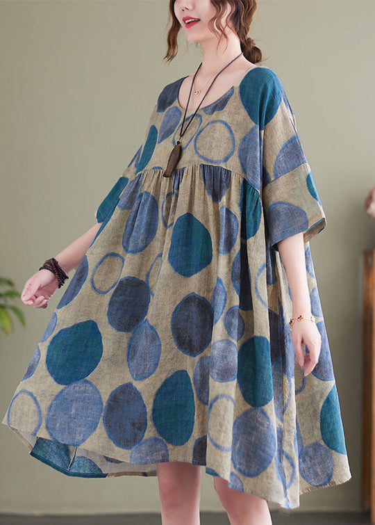 Dames Vakantiejurk Met Korte Mouwen 1