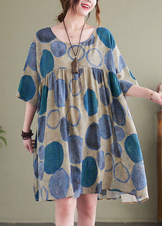 Dames Vakantiejurk Met Korte Mouwen 2