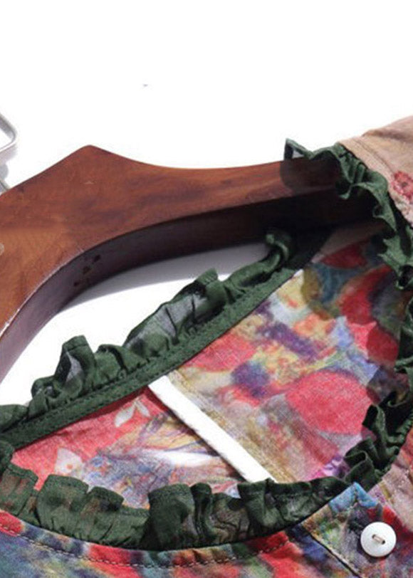 Dames Vakantiejurk met Ruches en Knoopdetail 4