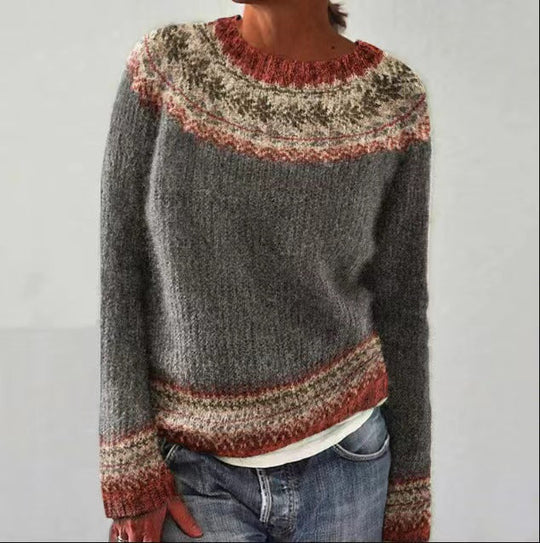 Dames Vintage Strickpullover Retro Stijl 3