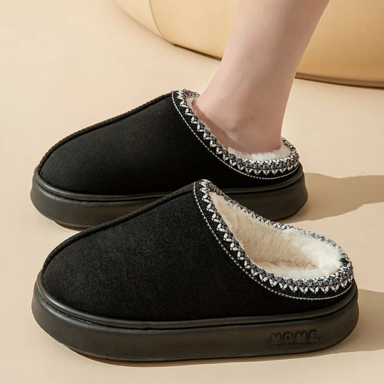 Dames Winter Slippers met Zachte Voering en Antislip Zool 0