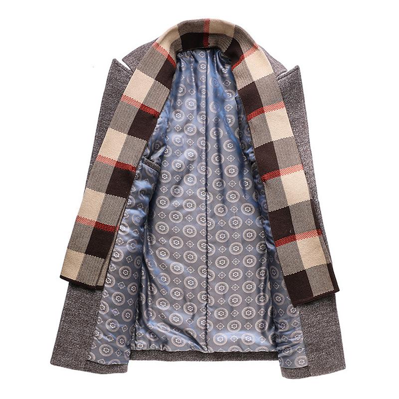 Dames Winterjas Lange Wollen Jas Met Afneembare Sjaal 2