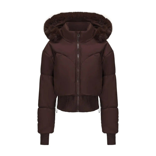 Dames Winterjas Met Capuchon en Luxe Bontkraag 7