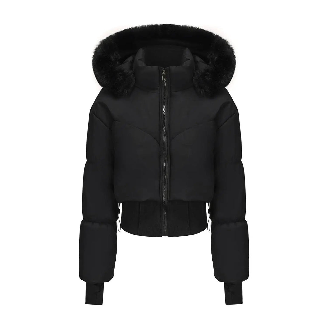 Dames Winterjas Met Capuchon en Luxe Bontkraag 8