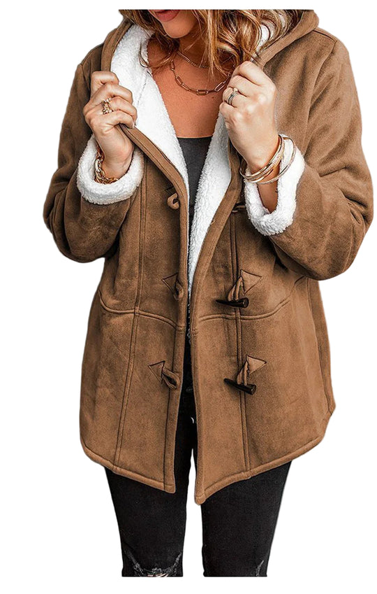 Dames Winterjas Met Kap Moderne Lange Gewatteerde Stijl 0