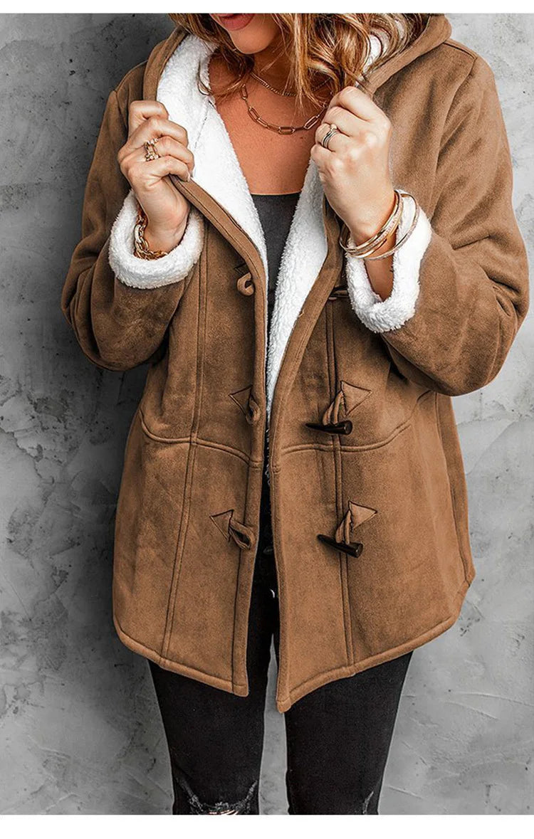 Dames Winterjas Met Kap Moderne Lange Gewatteerde Stijl 1