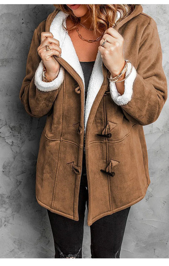 Dames Winterjas Met Kap Moderne Lange Gewatteerde Stijl 1