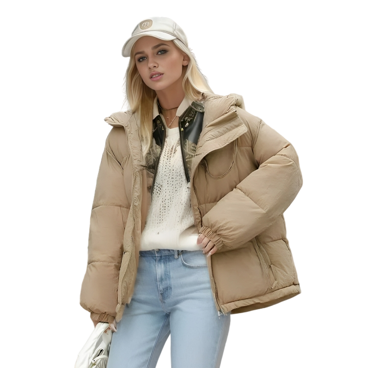 Dames Winterjas Met Kap Voor Koude Dagen 0