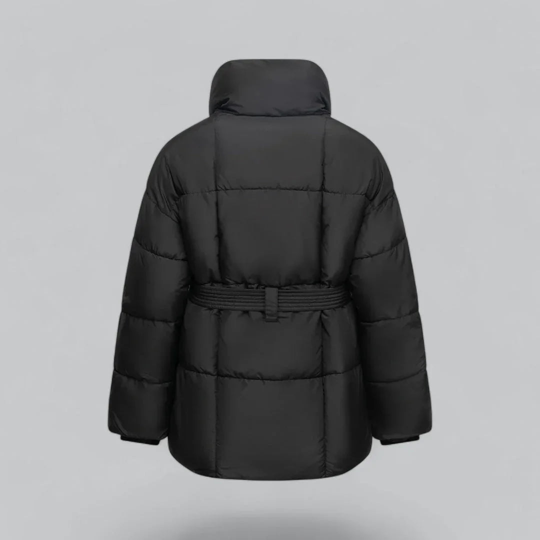 Dames Winterjas Met Riemstijl 3