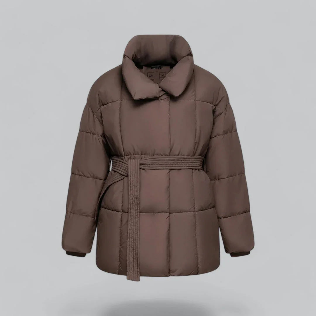 Dames Winterjas Met Riemstijl 5