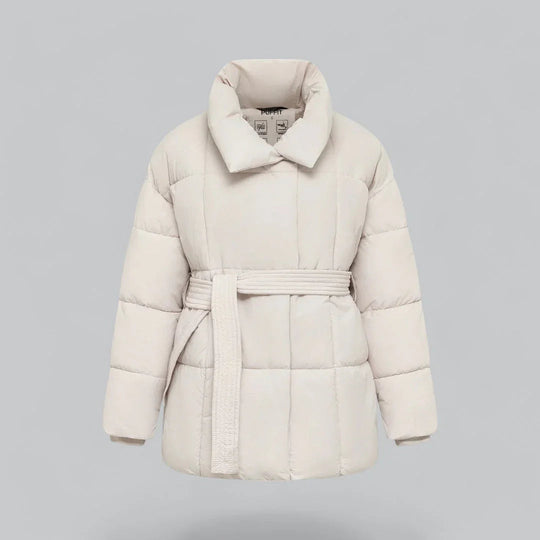 Dames Winterjas Met Riemstijl 7