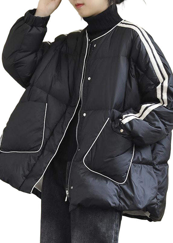 Dames Winterjas met Ritssluiting en Losse Pasvorm 0