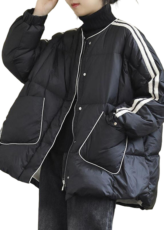 Dames Winterjas met Ritssluiting en Losse Pasvorm 0