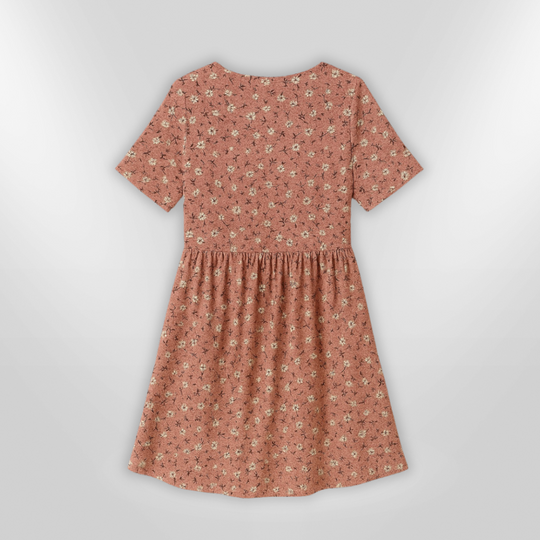 Dames Zomerjurk Bloemenprint Lichtgewicht Ademend Materiaal 4