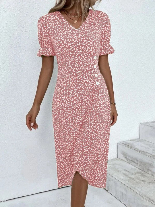Dames Zomerjurk Knie-lengte Lichtgewicht Polyester Casual Jurkjes 3