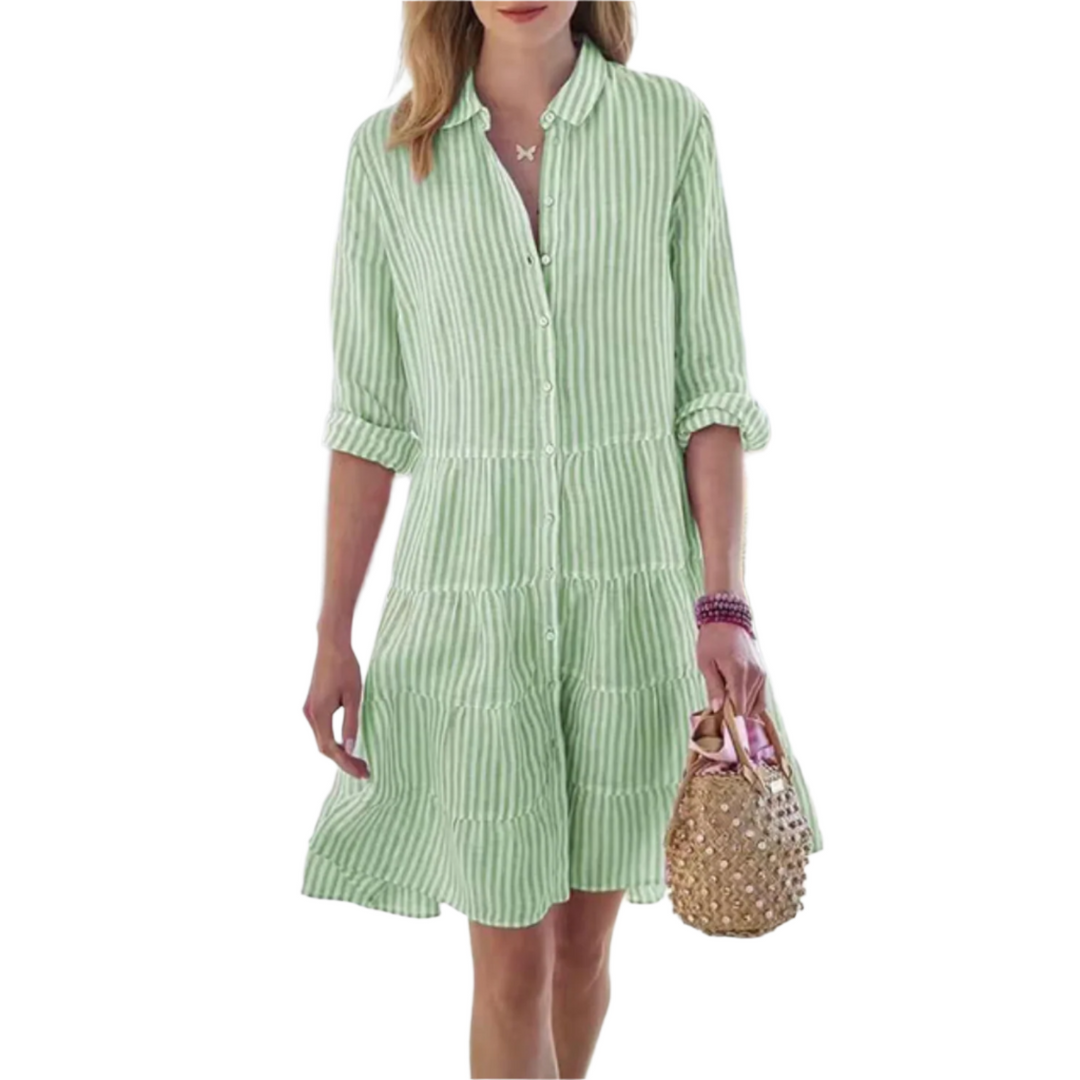 Dames Zomerjurk Luchtig Chic Midi Polyester 0