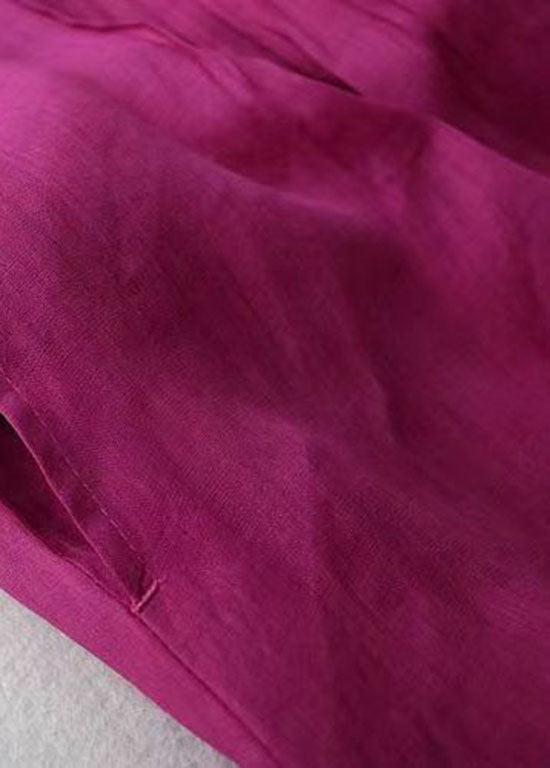 Dames Zomerjurk V-hals Gerimpeld met Zakken 4