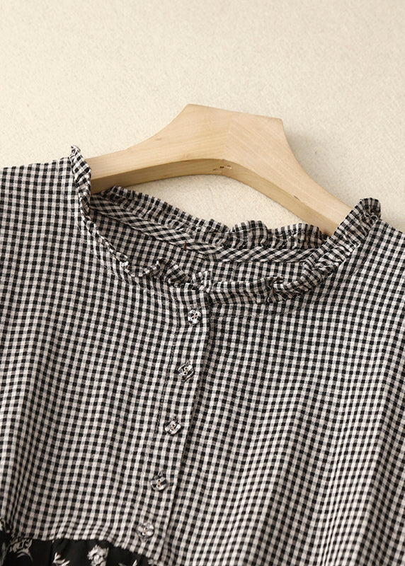 Dames Zomerjurk met Ruches en Patchwork 2