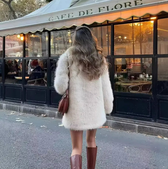 Damesjack Halflang Imitatiebont 4